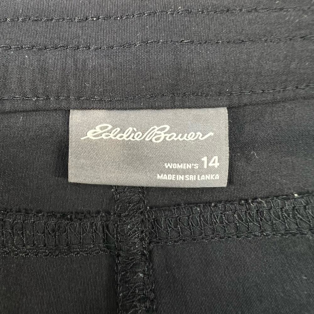 Eddie Bauer Pants Women's Size 14 Black Rainier Capri Hiking Trail Normcore - Picture 10 of 12